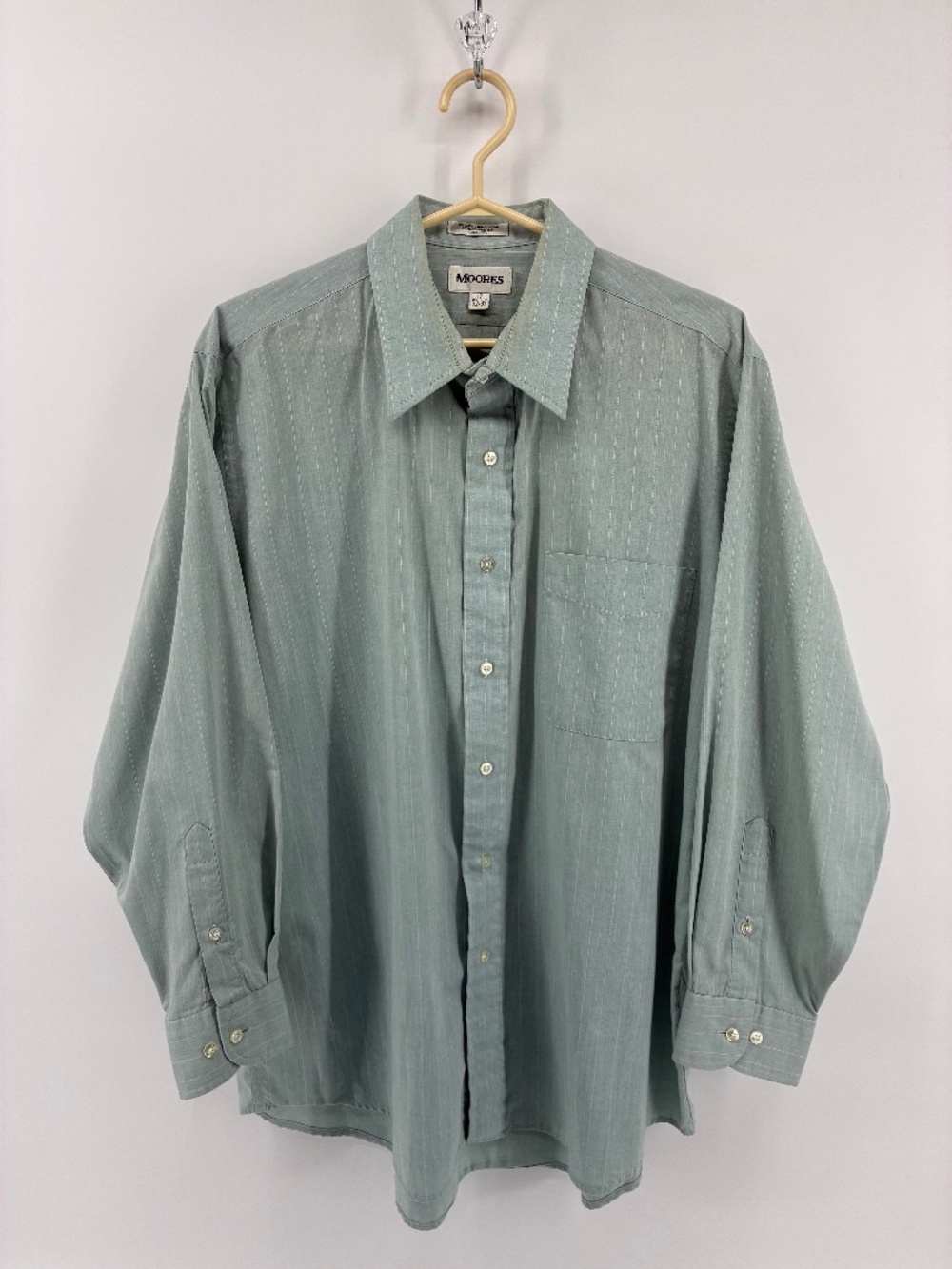 Moore’s Pinstripe Dress Shirt Classic Formal